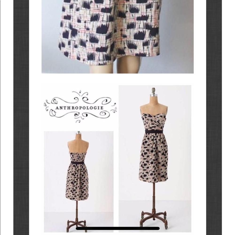 🧚🏽‍♀️BURLAPP "Blurred Shapes Dress" Anthro